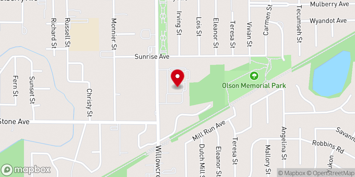 Map showing location of Nativity of Our Savior Catholic Church