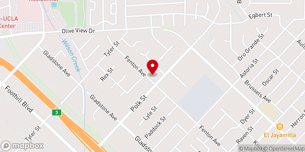 Map showing location of Bible Baptist Church