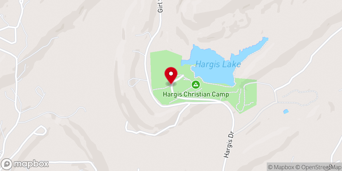 Map showing location of Hargis Estes & Florence Chapel