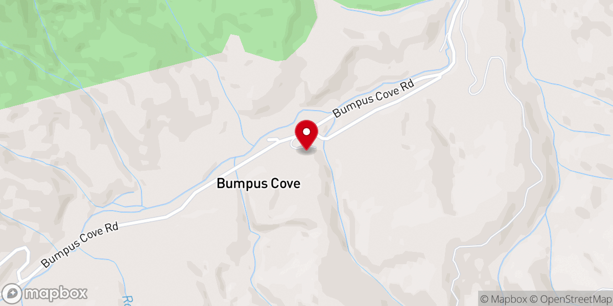 Map showing location of Emberville Cove Missionary Baptist Church