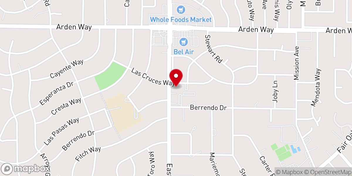 Map showing location of Arden Christian Church