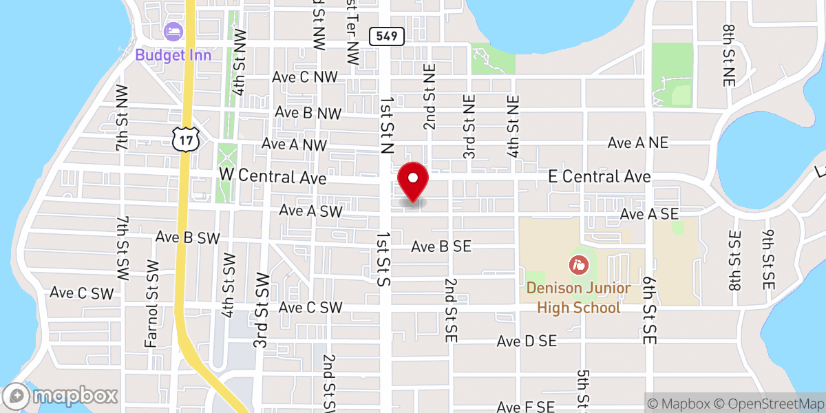 Map showing location of Casa De Oracion IMB Winter Haven