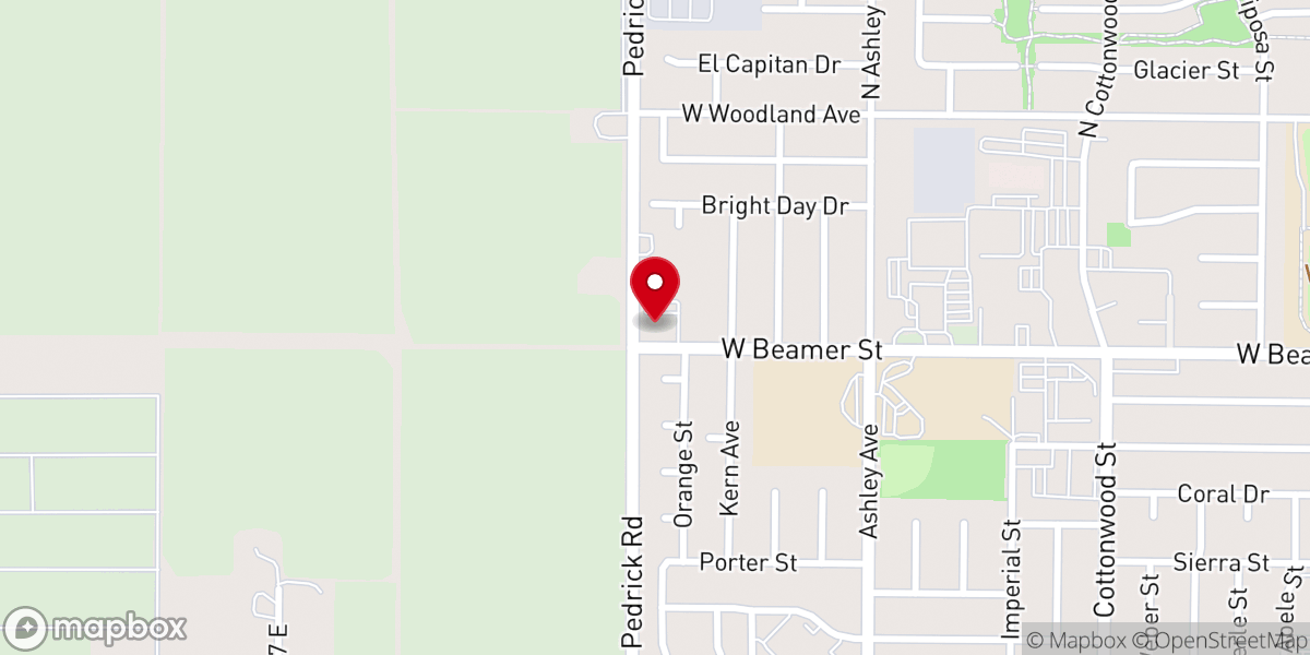 Map showing location of Woodland-Family Worship
