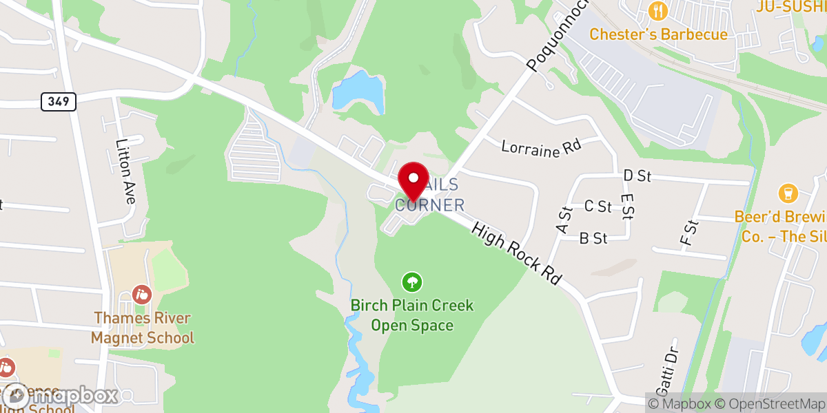 Map showing location of Faith Lutheran Church
