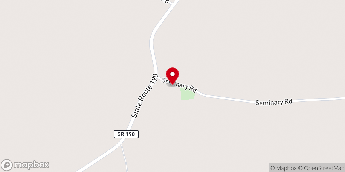 Map showing location of Seminary United Methodist church