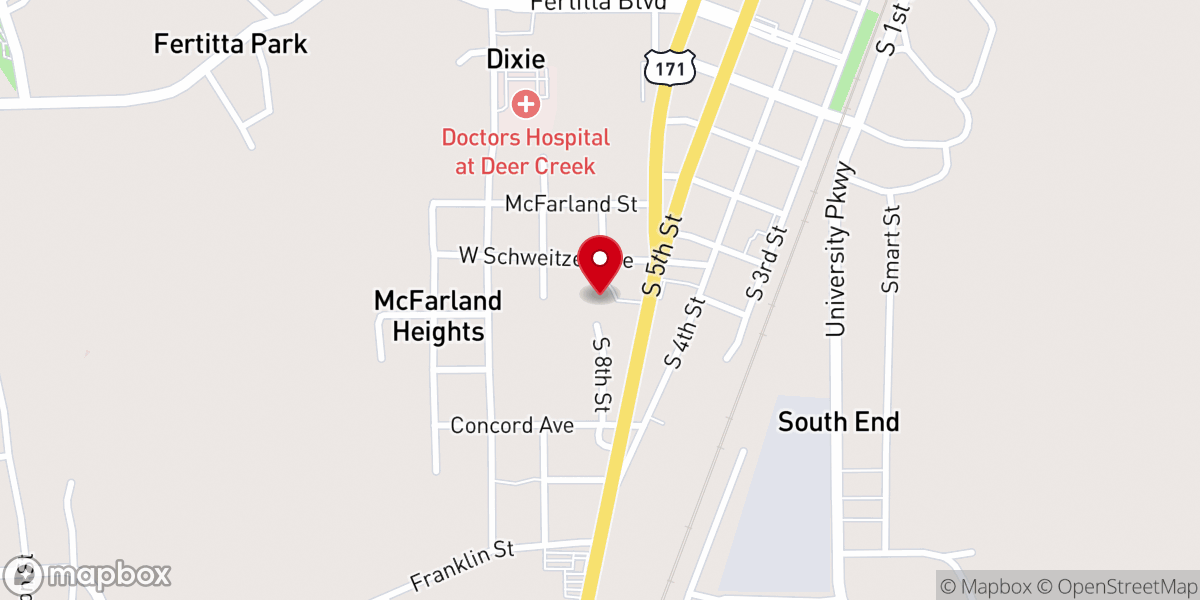 Map showing location of Motion Church
