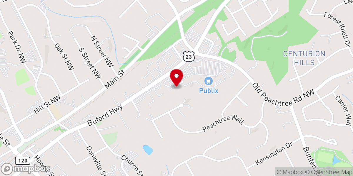 Map showing location of Vision Presbyterian Church