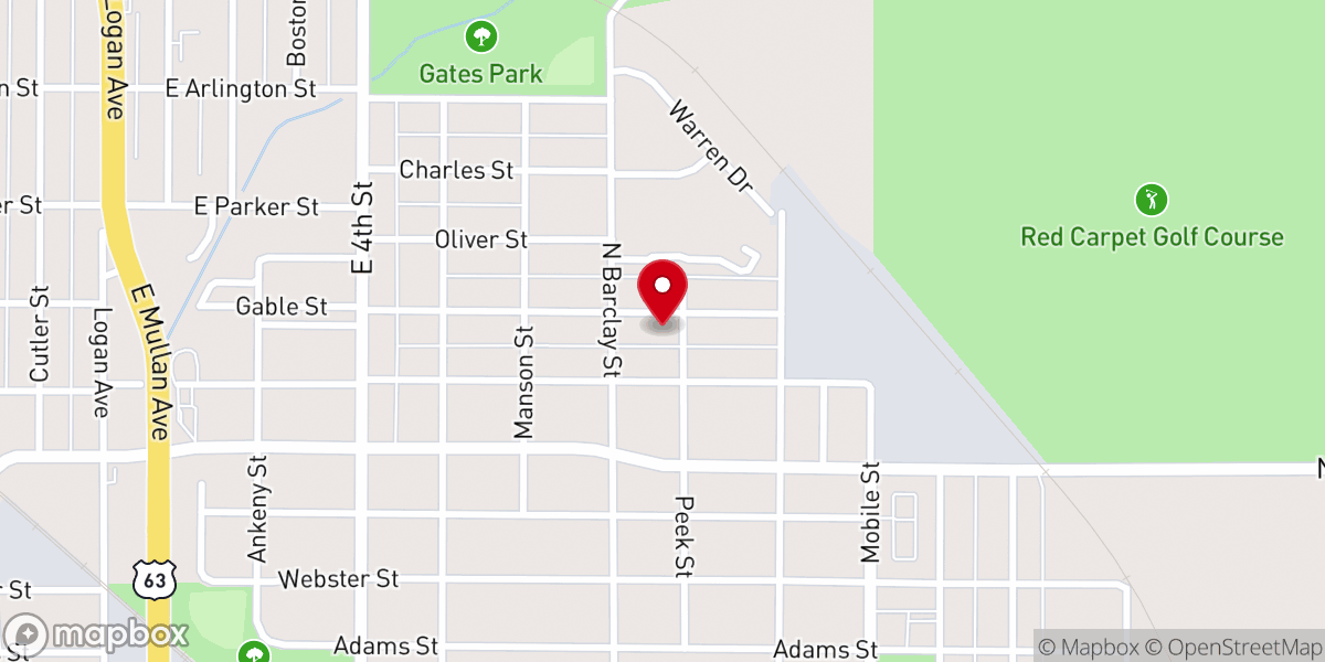 Map showing location of Greenhouse Ministries Inc