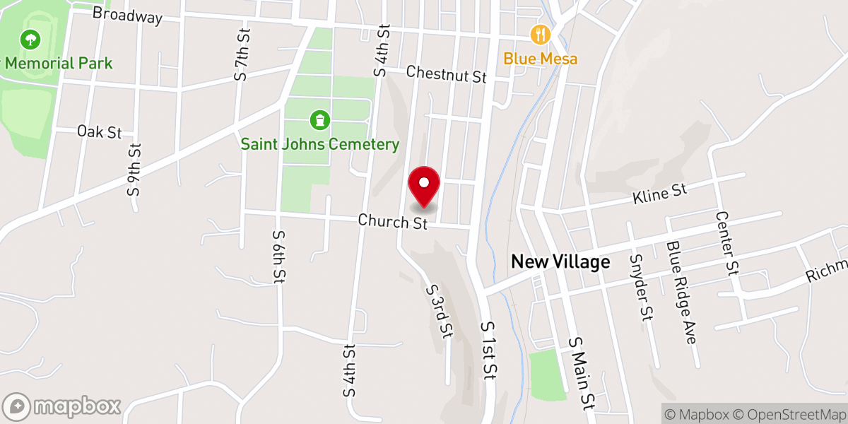 Map showing location of Our Lady of Good Counsel Catholic Church
