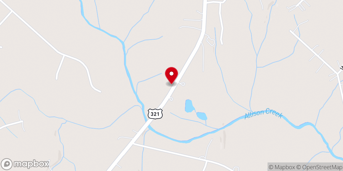 Map showing location of Mercy Baptist Church