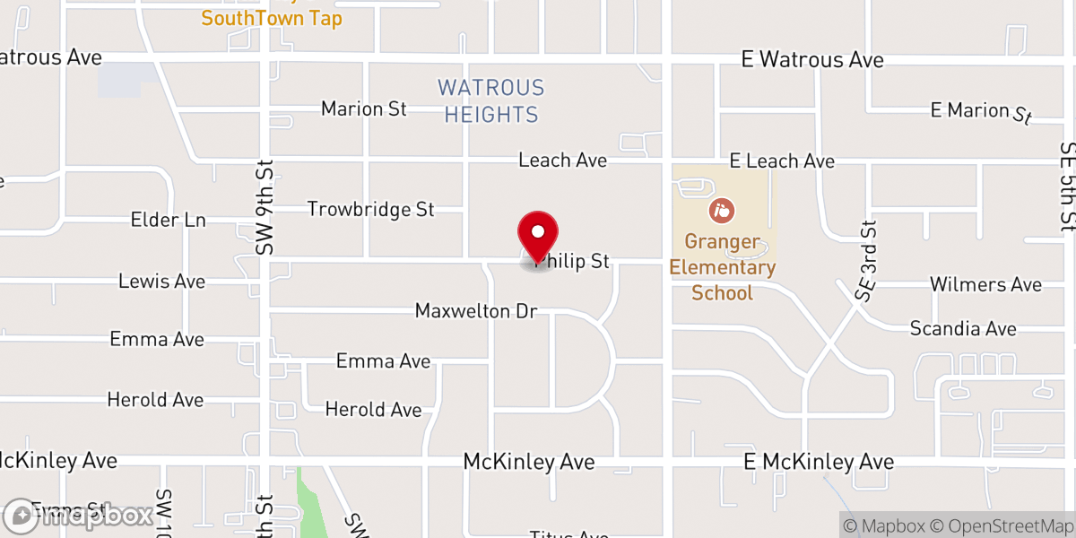 Map showing location of Grow up Ministries Church