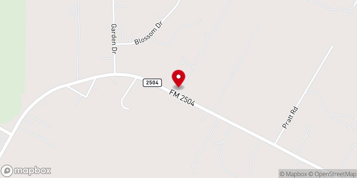 Map showing location of Rossville Community Church