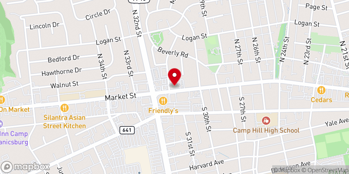 Map showing location of Synod of the Trinity, Presbyterian Church (U.S.A.)
