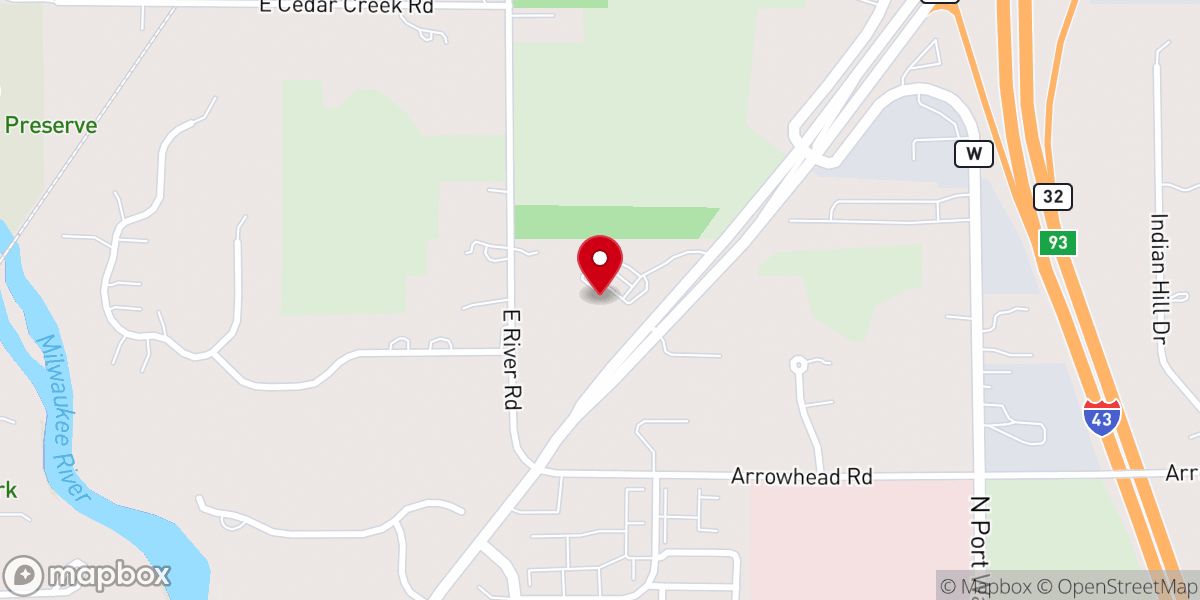 Map showing location of Vineyard Church