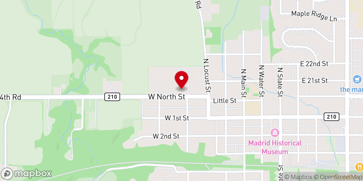 Map showing location of Greater Love Ministries