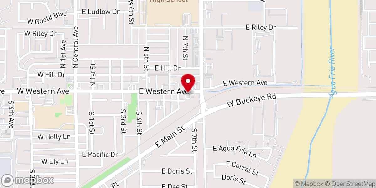 Map showing location of Harvest Outreach Community Church