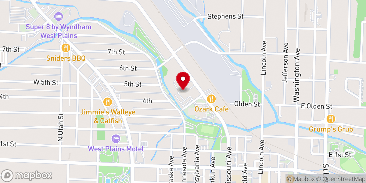 Map showing location of Samaritan Outreach Center