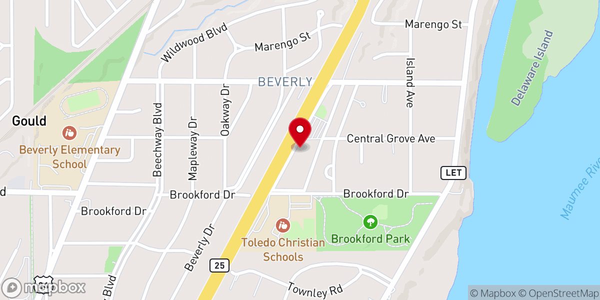Map showing location of Our Lady of Perpetual Help Church