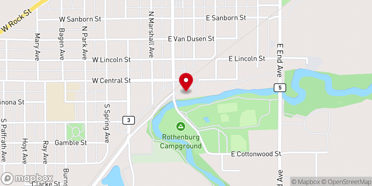 Map showing location of Springfield Area Community Center