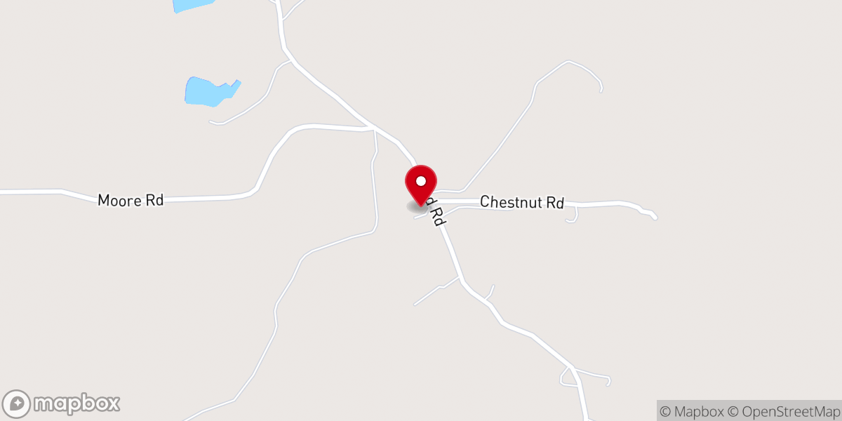 Map showing location of New Pleasant Hill M.B. Church