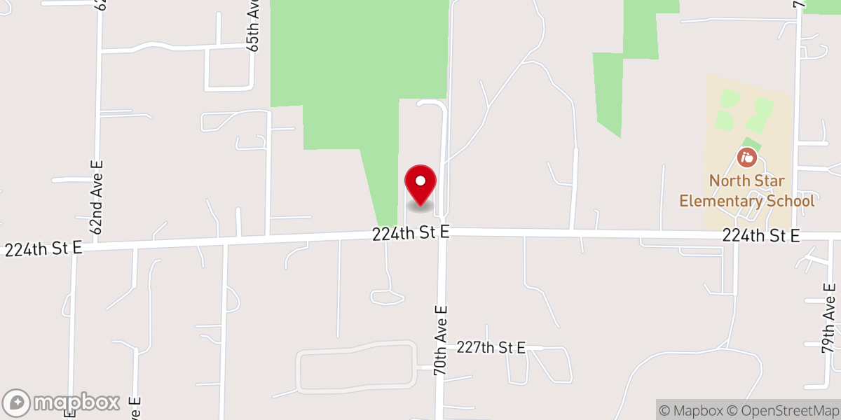 Map showing location of Elk Plain Ward