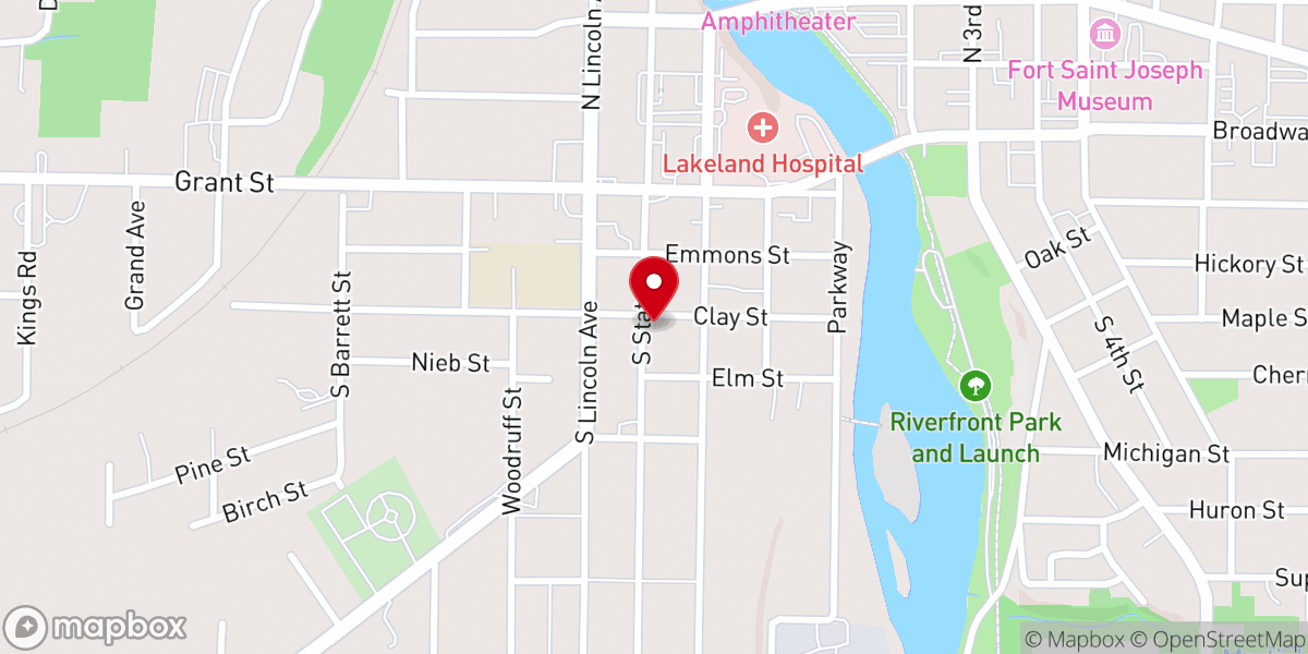 Map showing location of St Marys Parish Christian Services
