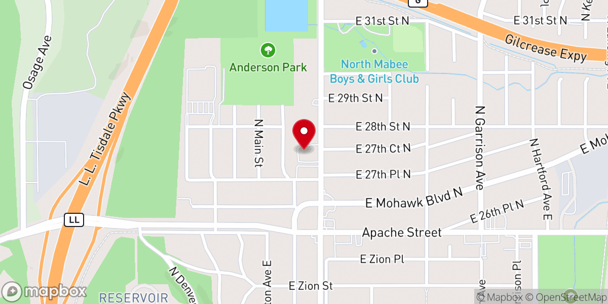 Map showing location of Wesley Chapel