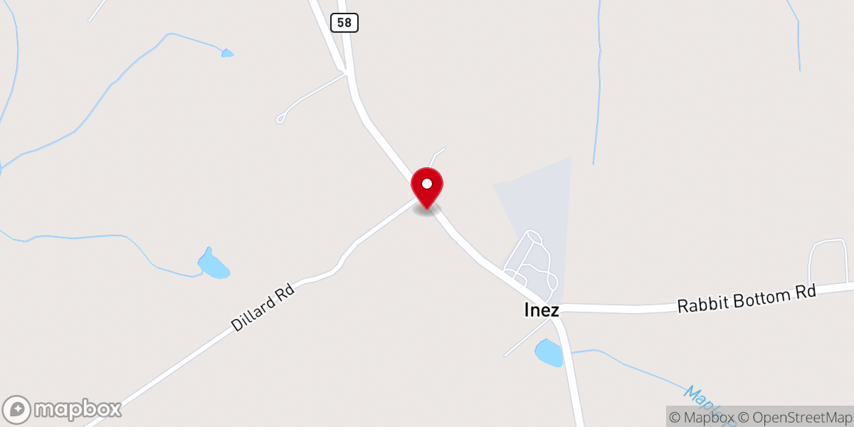 Map showing location of Shady Grove Methodist Church
