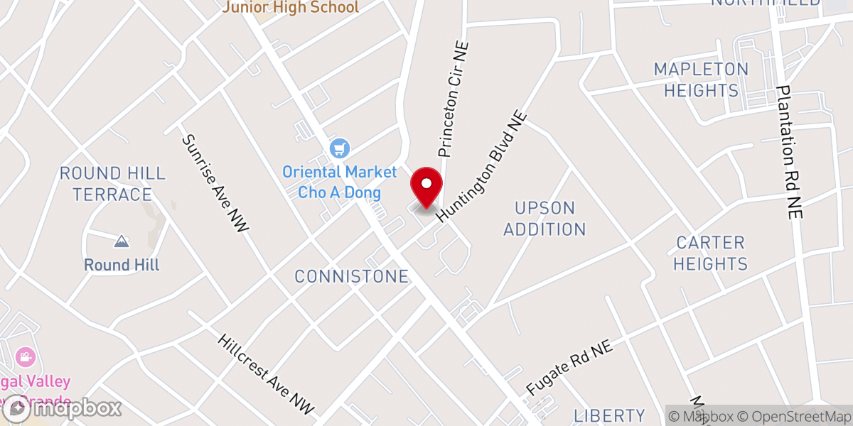 Map showing location of Holy Trinity Greek Orthodox Church