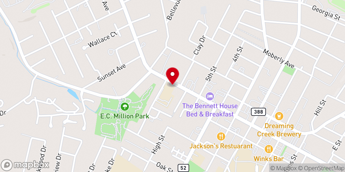 Map showing location of St Mark Catholic Church