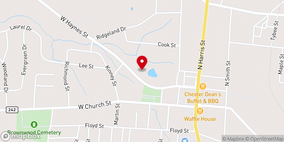Map showing location of St Paul AME Church