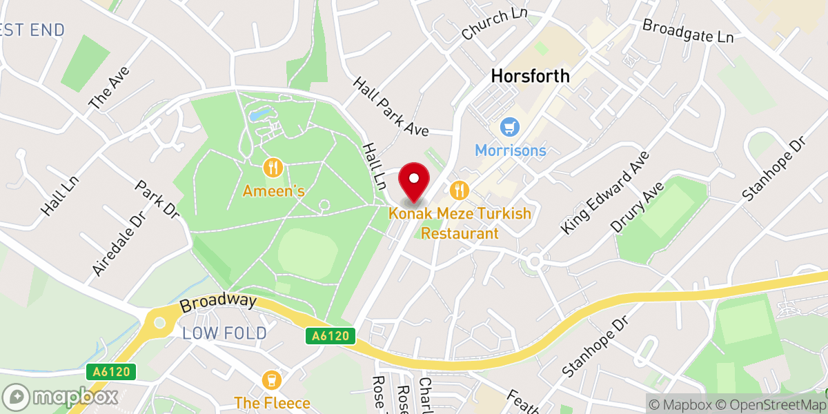 Map showing location of Emmanuel Baptist Church