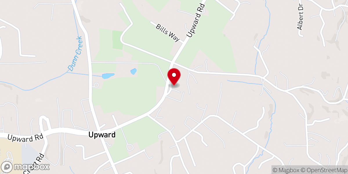 Map showing location of Upward Bible Baptist Church