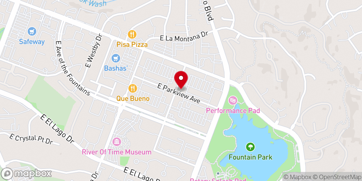 Map showing location of Calvary Chapel Fountain Hills