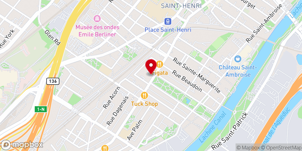 Map showing location of Church of Saint-Zotique
