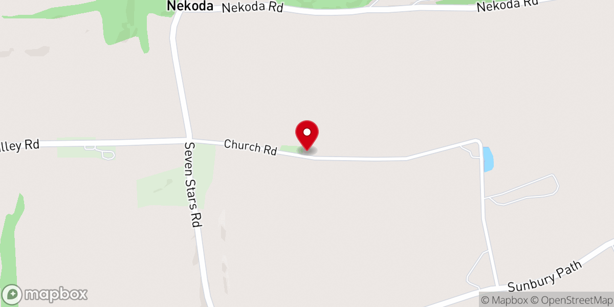 Map showing location of Pfoutz Valley United Methodist Church
