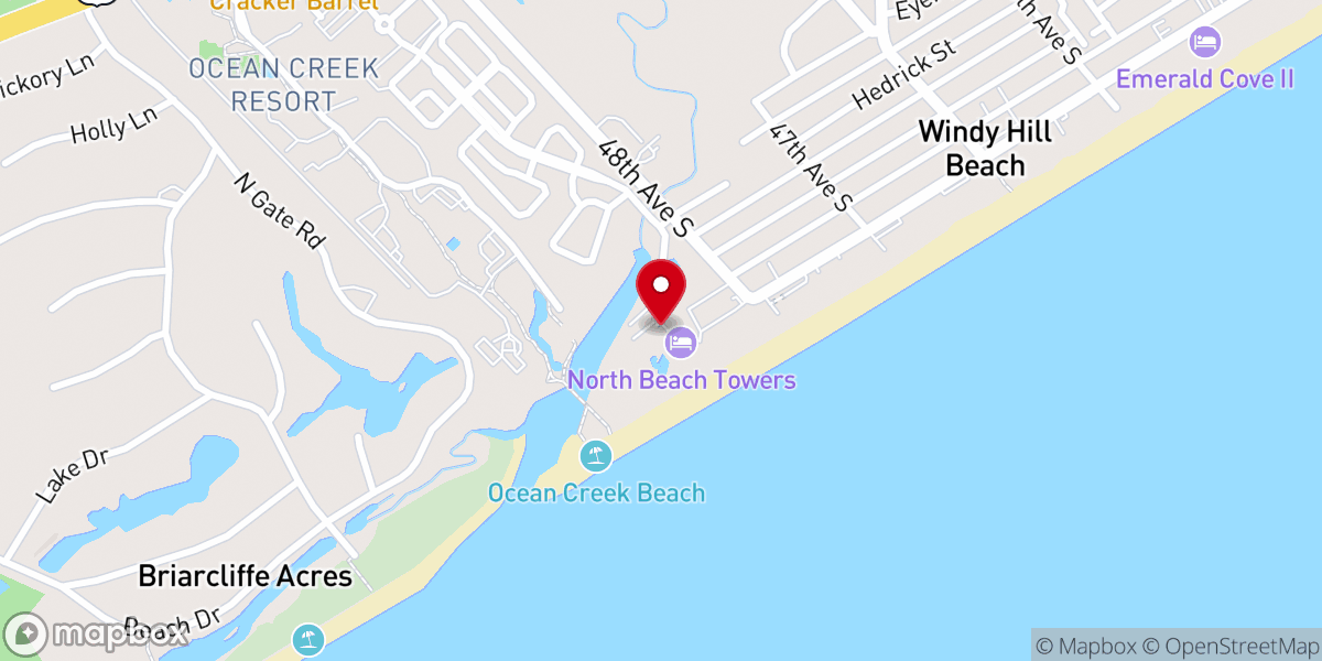Map showing location of 21 Main Events at North Beach