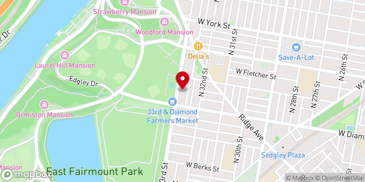 Map showing location of Cornerstone Baptist Church