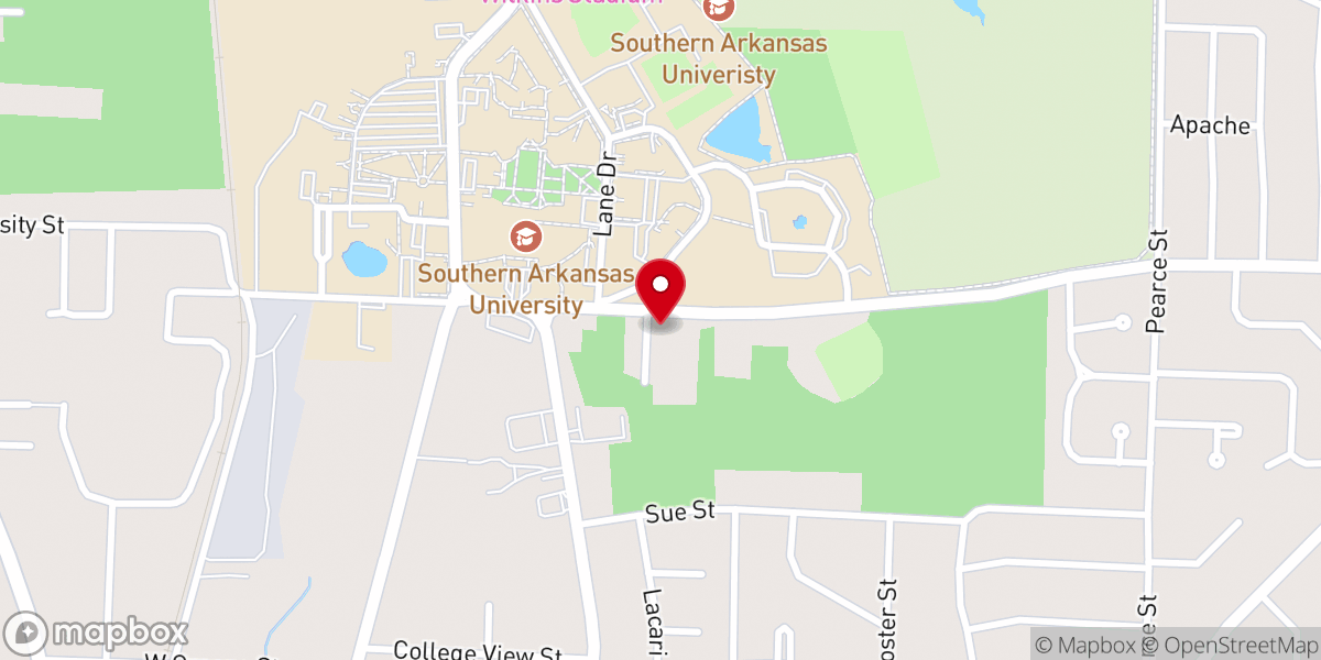 Map showing location of Church of Christ Student Center