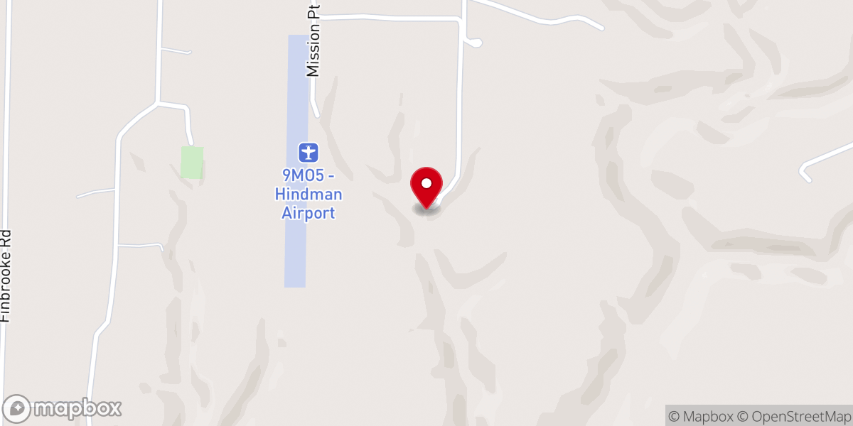 Map showing location of Camp Mission Point
