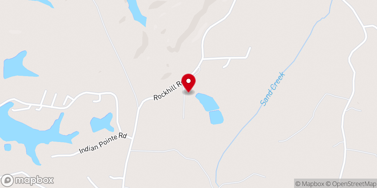 Map showing location of Sand Creek Chapel MB Church