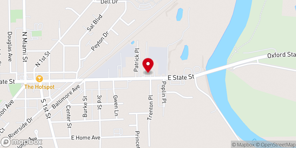 Map showing location of World Harvest Church of God