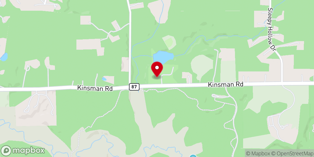 Map showing location of Making Memories at Wiegand Lake Park