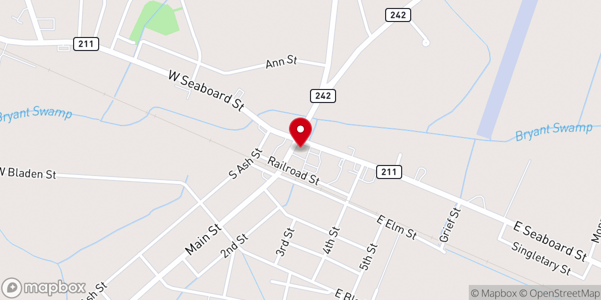 Map showing location of David Pait Evangelistic Association
