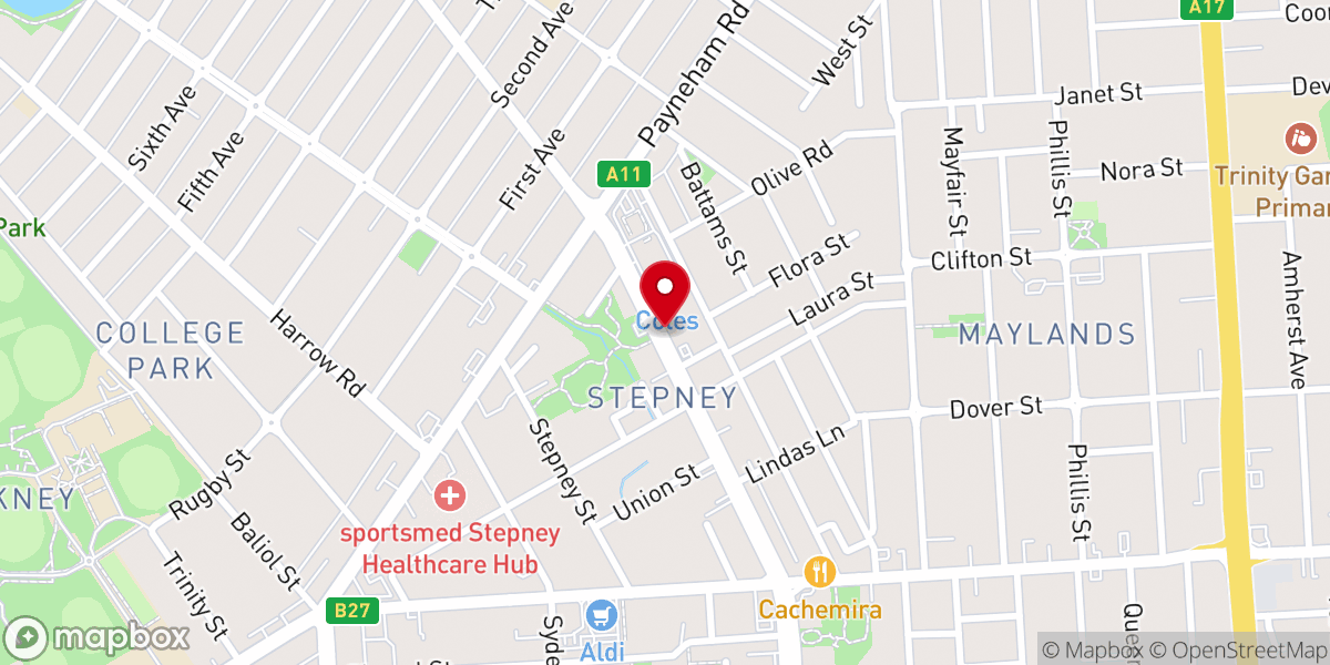 Map showing location of My Church