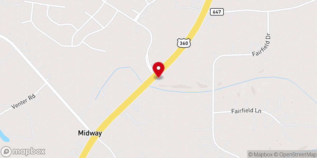 Map showing location of New Life Community Church