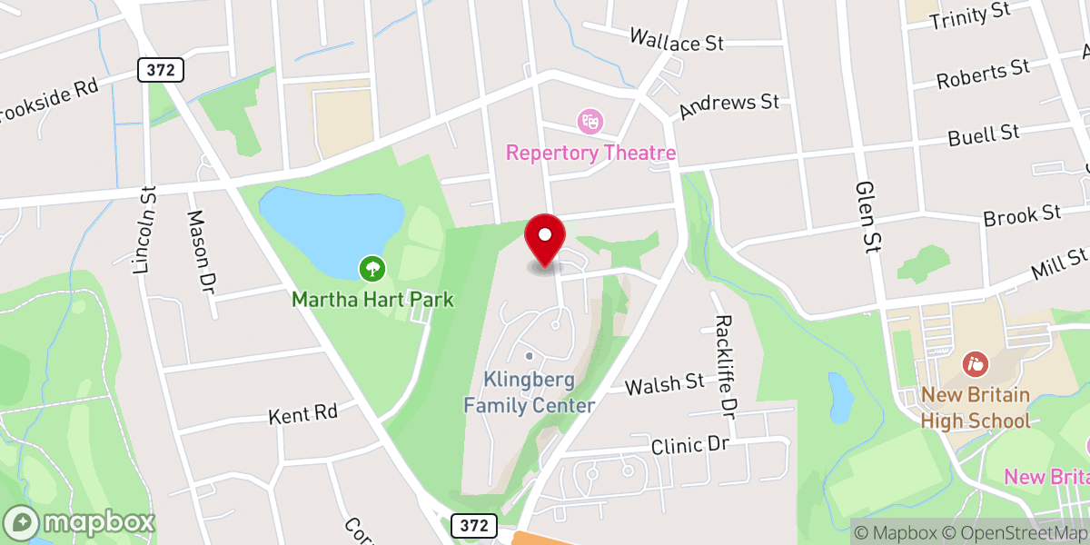 Map showing location of Vox Church - New Britain