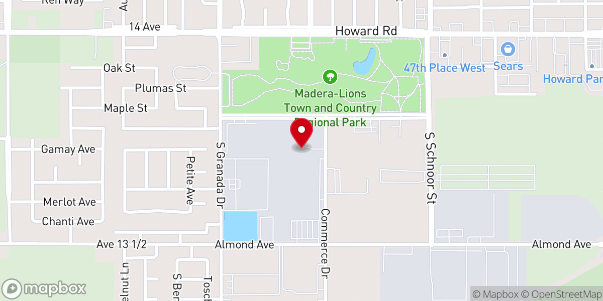 Map showing location of Church On Wheels