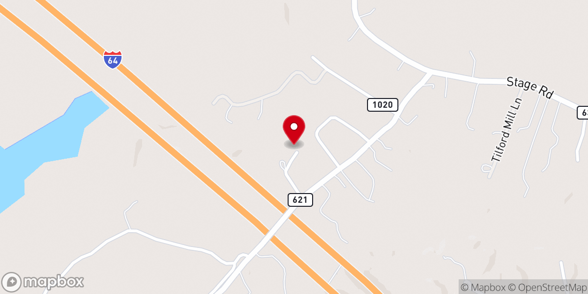Map showing location of Good Hope Church
