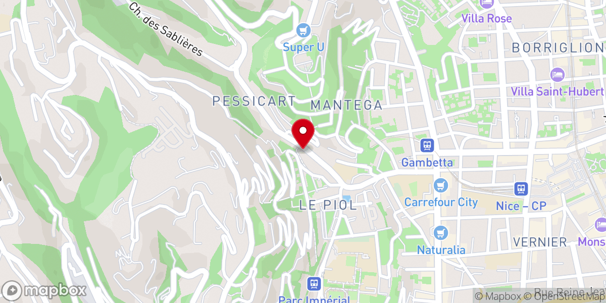 Map showing location of Église Protestante Évangélique de Nice - Pessicart